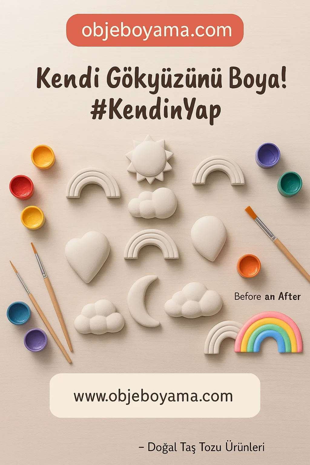 Kendi Gökyüzünü Boya — Doğal Taş Tozu Ürünleri